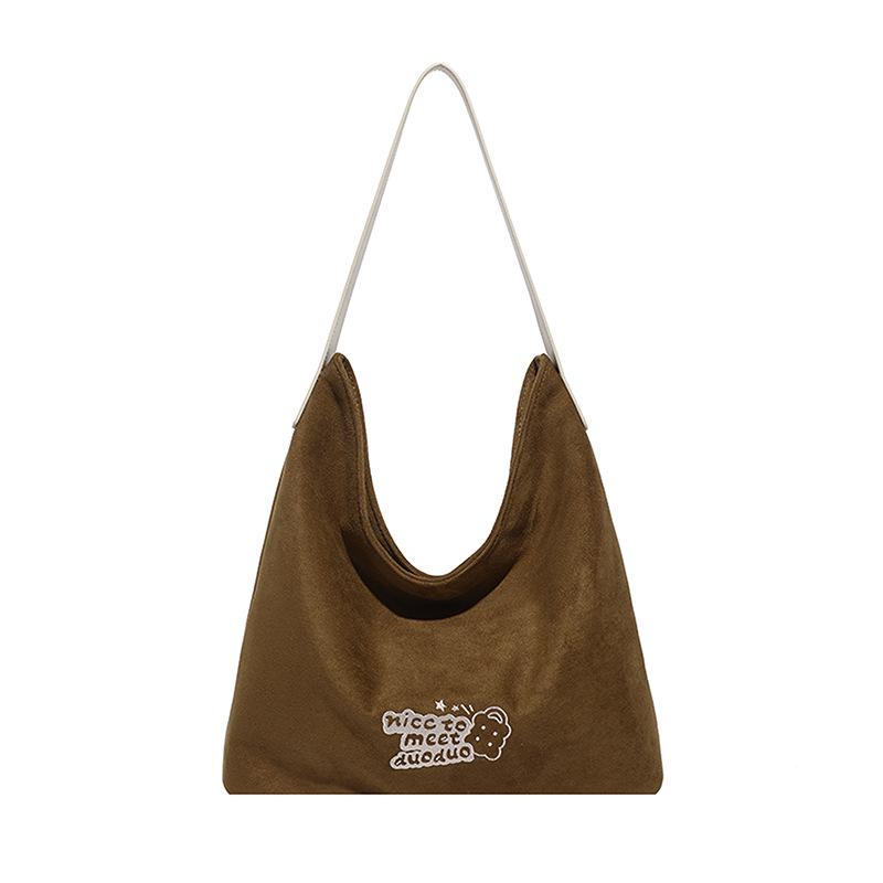 Wildleder Damen Retro Umhängetasche - Vielseitige Herbst/Winter High-End Mode Tragetasche