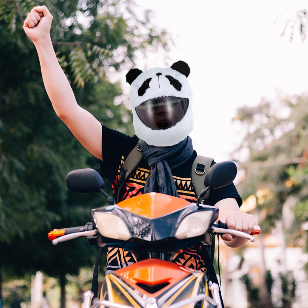Helmet Plush Cover Cute Motorcycle Helmet Cover Motorcycle Helmet Protection Cover Funny Full Face Motorbike Dust Cover