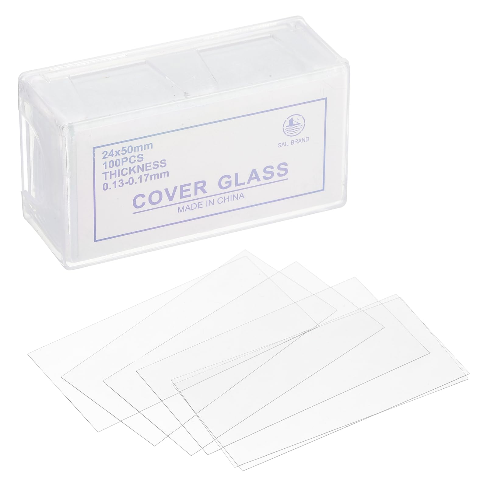 

PATIKIL Microscope Cover 100 24x50mm for laboratory sample Glasses, pieces, rectangular, observation.