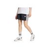 adidas Essentials 3-Strisce Lifestyle Larghi Vita Alta Tre Quarti Pantaloncini Casual Donna Pantaloncini Nero Bianco JE1309