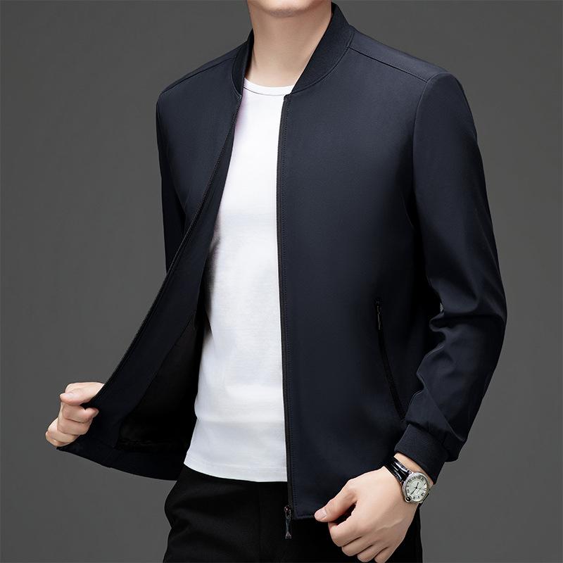 Spring and Autumn Men's Stand-Up Jacket Business Casual Top Men's Jacket