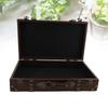 Leather Decorative Luggage Trunk Wood Multi-purpose Organizer Wooden Storage Box  For Photography