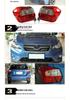 2012-2015 Subaru XV Rear Tail Light & Brake Light Cover Assembly