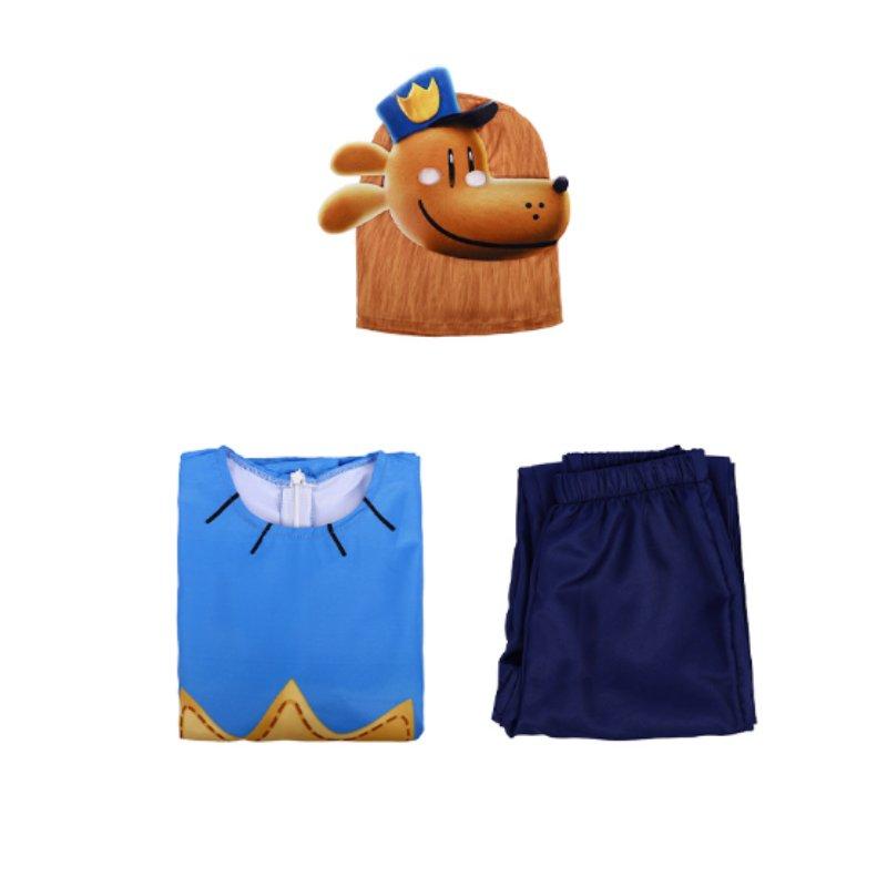 Man Dog Halloween Cosplay Decor Costume Set Role Play Stage Performance Clothes