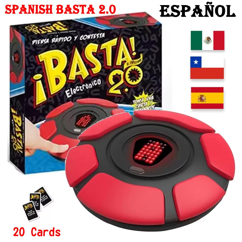 2.0 Spanish Basta Game Fast-paced Board Game Family Gathering STEM Toys for Adults Children Language Learning Juegos De Mesas