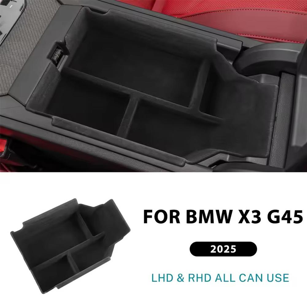 Multifunctional Storage For BMW X3 G45 2025+ High Quality ABS Central Armrest Storage Box Organizer Tray Auto Car Accessories
