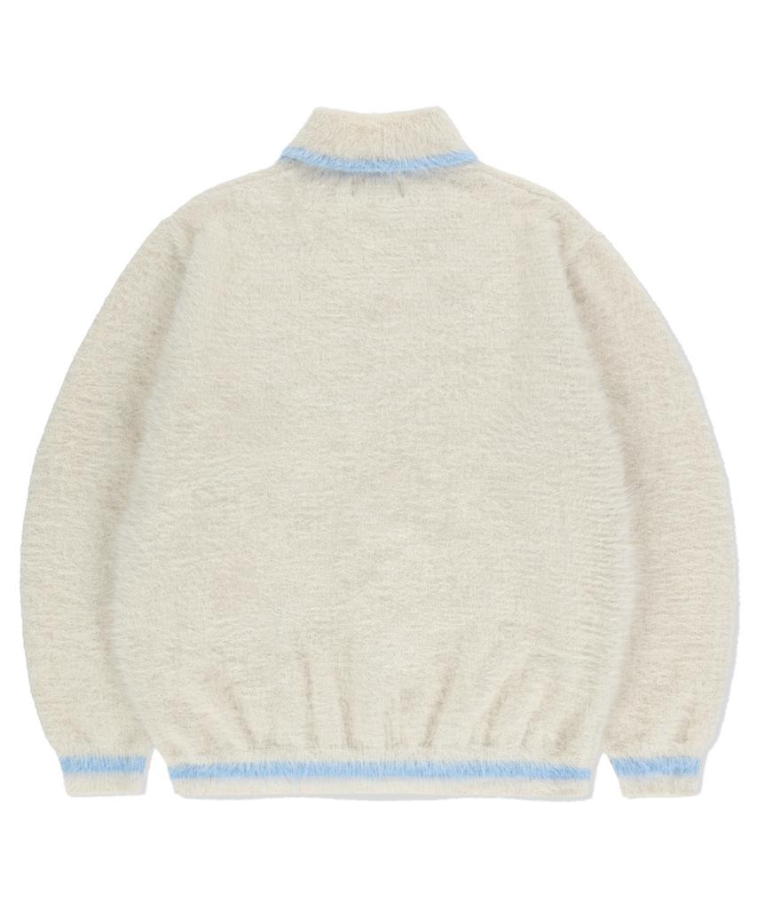 MAHAGRID Hairy Collar Knit Ivory(Mg2Efmk642A)