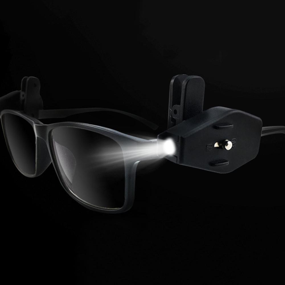 Mini occhiali portatili a LED Lampada a clip Illuminazione da lettura Strumento esterno