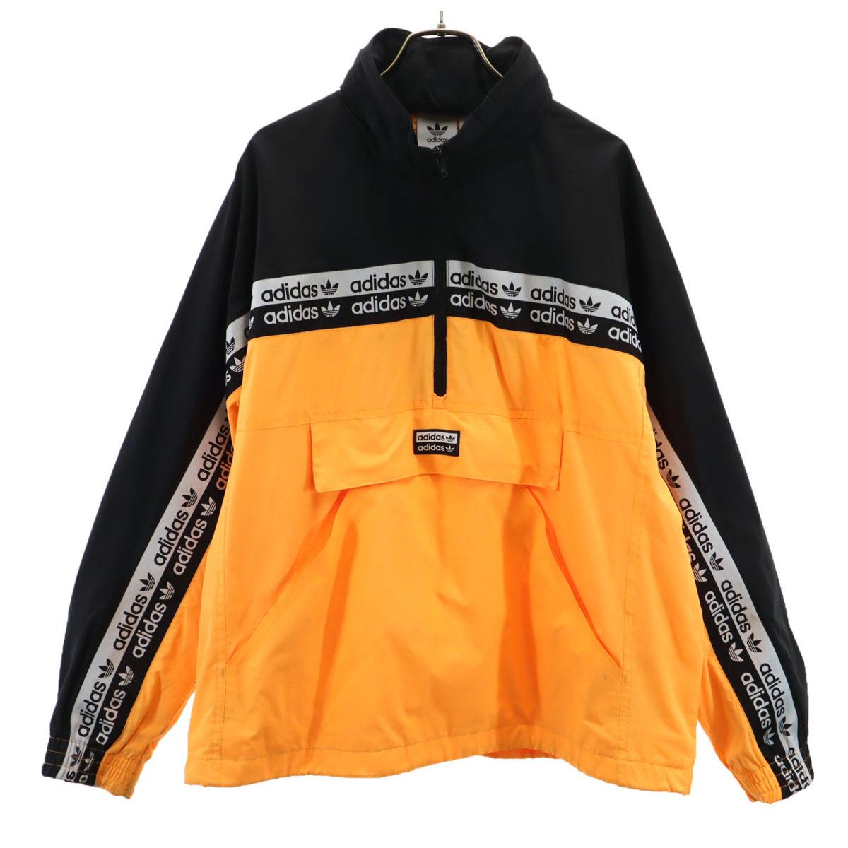 

adidas Originals Trefoil logo Half zip Windbreaker M Mesh lining pullover Men s Used