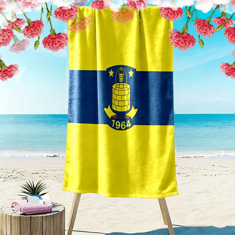 Brøndby IF Print Beach Towel, Large Soft Quick Dry Towel for Beach Camping Swimming