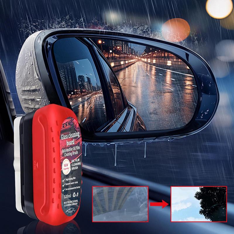 

Oil Film Cleaning Brush Dirt Car Glass Sponge Cleaning Brush Glass Cleaner For Windshield Glass Oil Film Remover Rainproof Brush United States