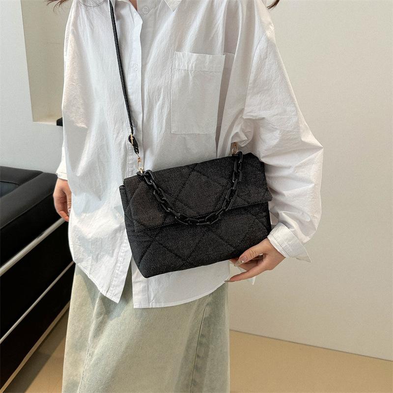 Handheld Women's Bag New Summer Fashion Trend Women's Personalized One-shoulder Crossbody Fashion Trendy Simple Square Bag
