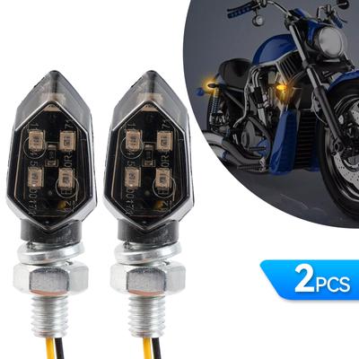 8mm Mini LED Motorrad Blinkerlicht Amber Gelb Blinker Blinker Lauflicht Motorrad 12V Birne Zubehör
