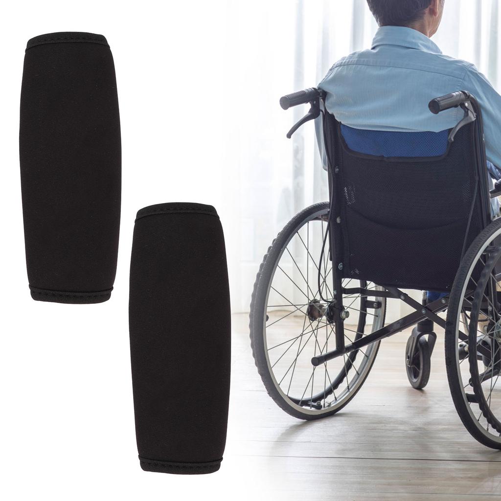 2Pcs Replacement Stroller Handle Cover Buffed Tubing Grips Wheelchair Stroller Armrest Protector