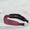 MAIA Pattern Jacquard Hairband - Wine