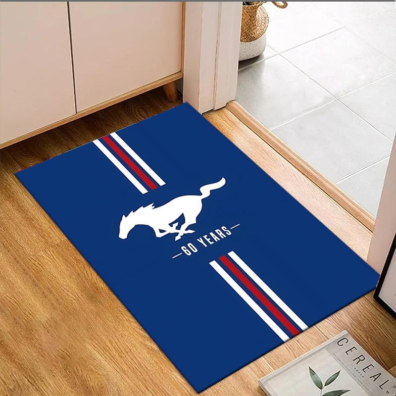 1PC Mustang Carpet Floor mat, Anti-slip mat Chair rug For livingroom,Bedroom, doormat home decor Gift Christmas Gifts