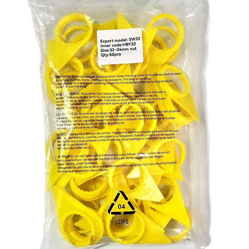 Wheel Nut Indicator Ring Type Loose SW32 PU 100Pcs For 32/33/34mm nut car accsesories