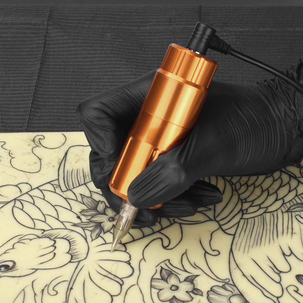   Aluminum Alloy   Tattoo Pen Short Pen-type Tattoo Machine Shader Liner Motor Power Cord Kit for Artists Tattoo Supply