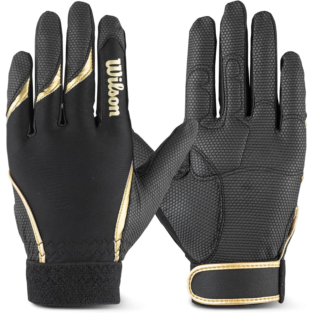 Wilson WL-1P Left Handed Fielding Glove Black Gold Size S