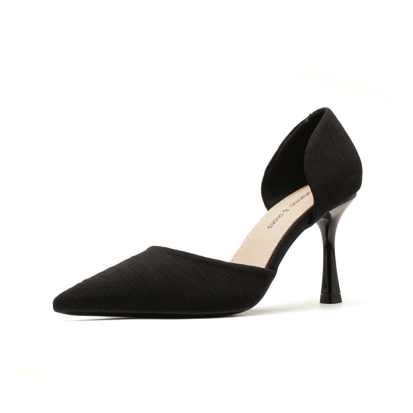 

Ткань полый тонкий каблук заостренный каблук туфли универсальный темперамент женские туфли простые 40