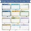 2026 Calendar Desktop Calendar - Vintage oil painting style art flip calendar with month labels and clear date display, suitable for office