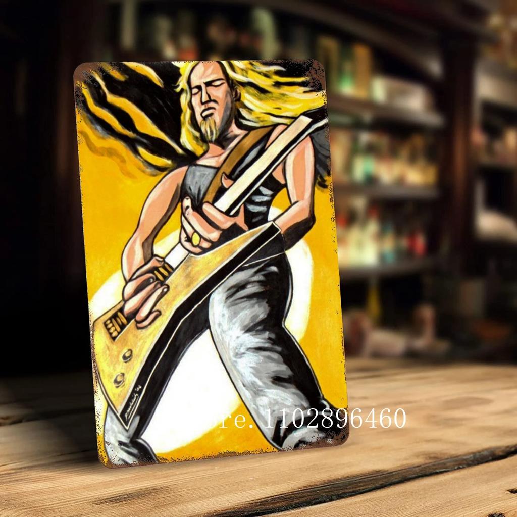 James Hetfield Metal Plaques & Signs Wall Decor Vintage Tin Signs Captain Metal Poster Decor for Bar Pub Club Wall Decoration