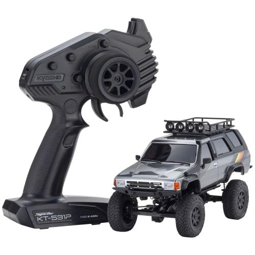 Kyosho Mini-Z 4x4 Readyset Toyota 4Runner (Hilux Surf) with Accessory Parts, Dark Gray Metallic, Electric Radio Control, 32540GM