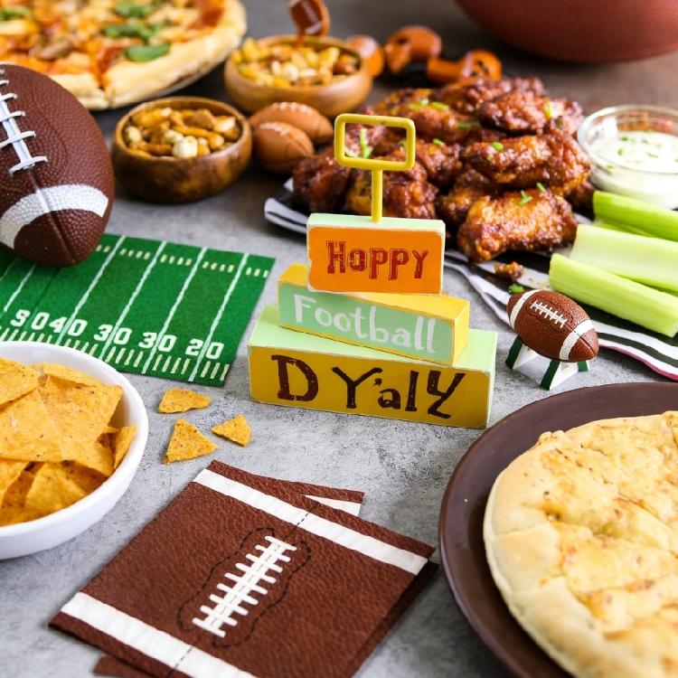 100 Premium American Football Themed Napkins For Sports Activities Team Gatherings And Outdoor Meals