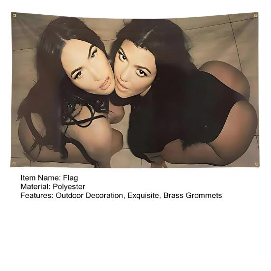 Home Garden Decorative Flag Outdoor Hanging Flag with Brass Grommets Yard Banner Decoration for Garage Bedroom