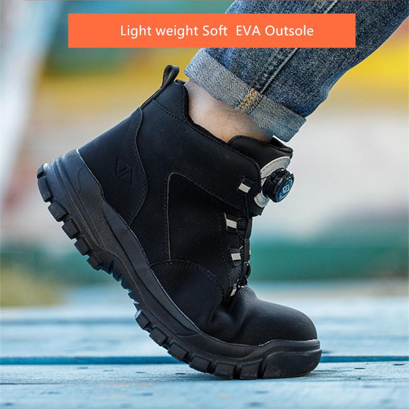 steel toe work boots for men industrial construction site safety shoes protective footwear puncture proof labor protection shoes