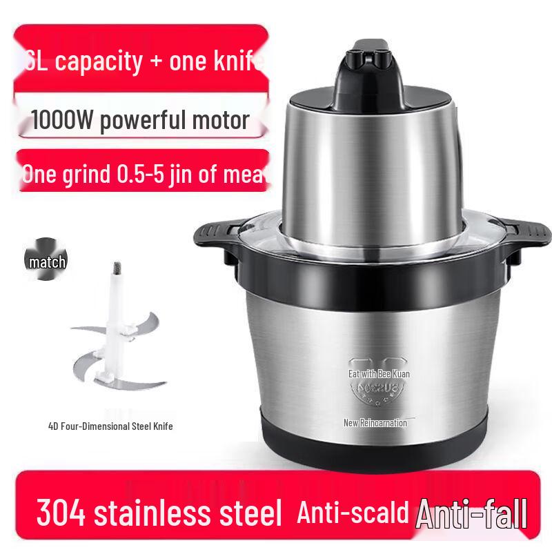 

Multi-functional Stainless Steel Meat Grinder & Food Processor
