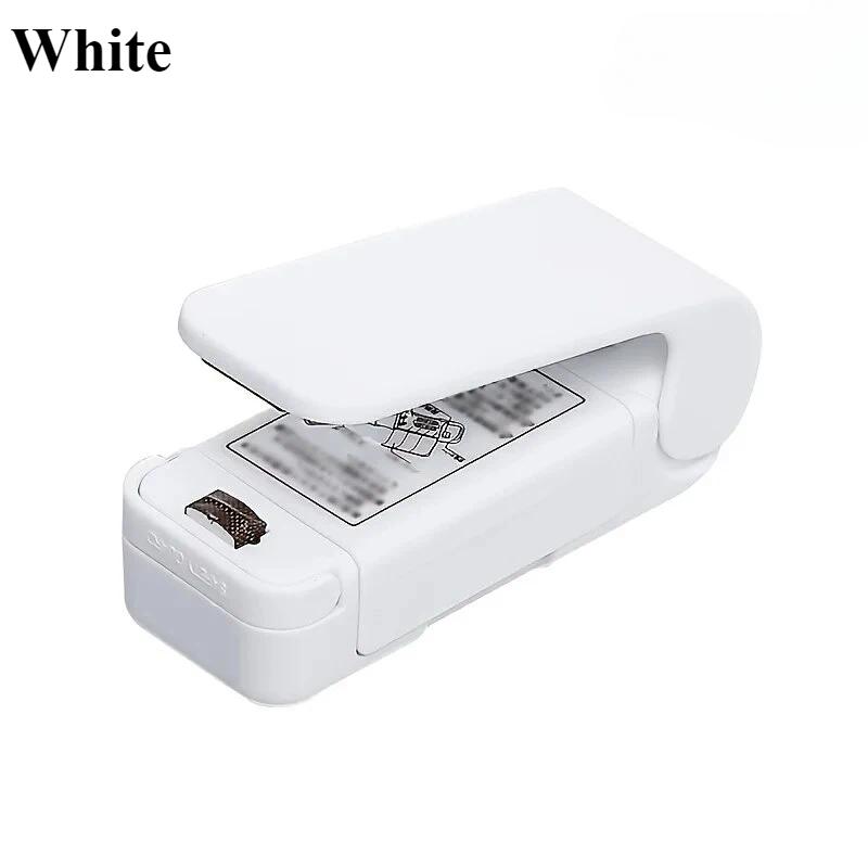 

Мини-термосварочная машина для запечатывания пакетов, пакеты для запечатывания пакетов, термопластик для пищевых пакетов, портативный герметик для упаковки, кухонные специальные инструменты белый