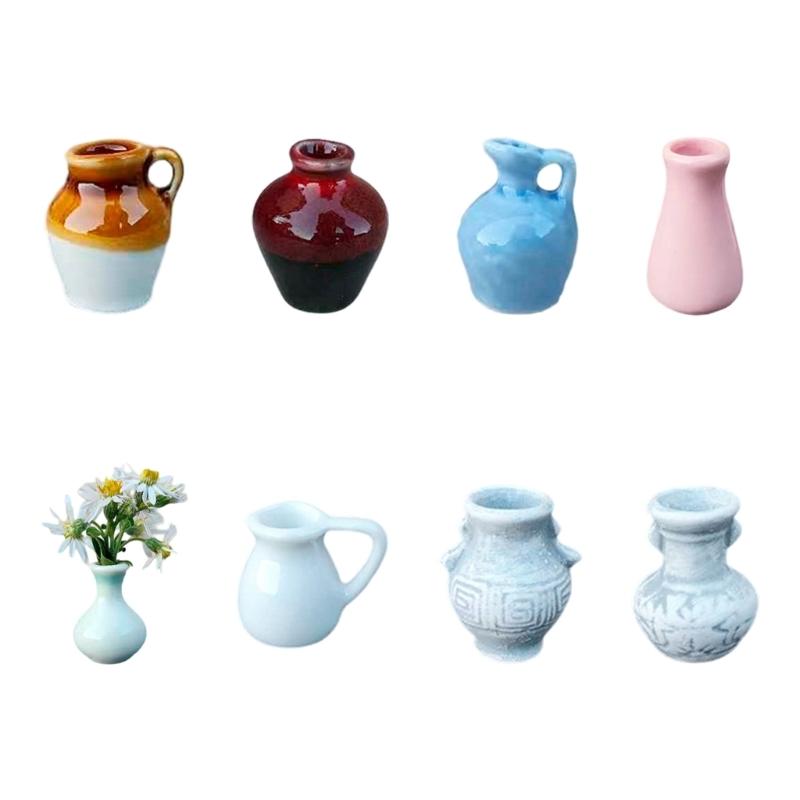 

8Pcs Refrigerator Magnets Creative Vase Fridge Magnets Decorative Magnets for Office Kitchen Classroom Locker Whiteboard