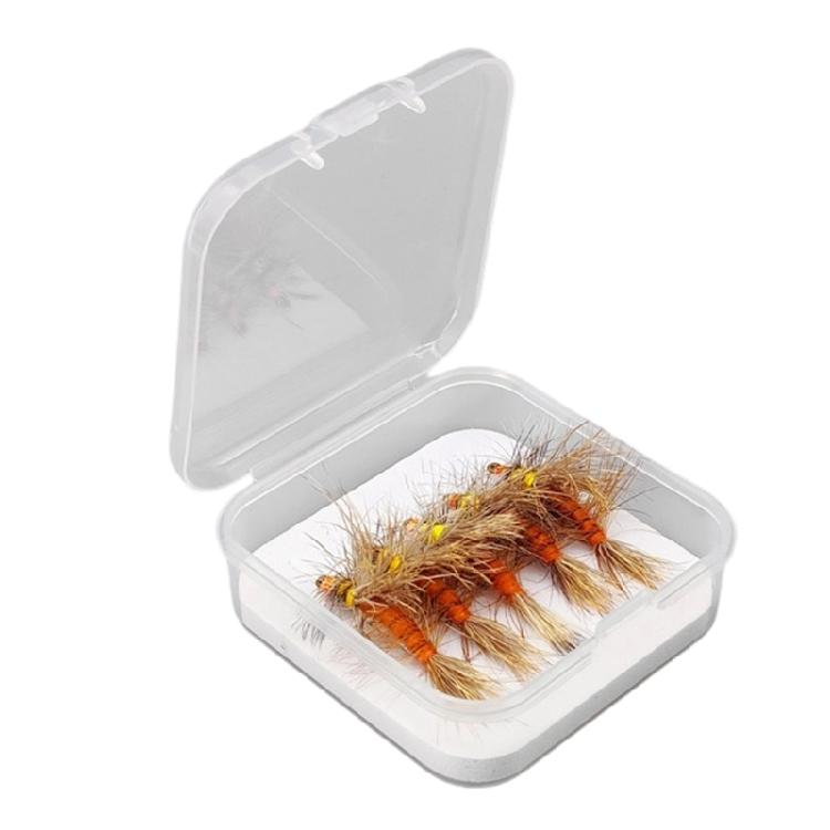 

Innovative Dry Fly Fishing Gear Fiber Alloy Design Enhances Catching Rate in Various Fishing Scenario Hook 8 коричневий