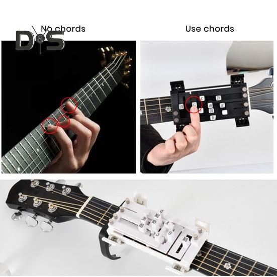 Aiuto per accordi di chitarra One-Touch Chords Presser Strumento di apprendimento per chitarra Strumento per l'allenamento degli accordi di chitarra Aiuto per principianti Amante della chitarra