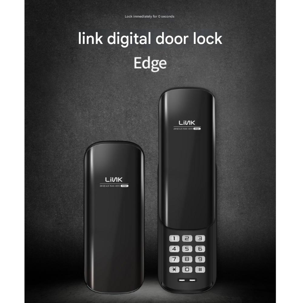 Fechadura Digital de Porta Link, Teclado Numérico de Bloqueio Instantâneo, Autoinstalação, Sem Cartão