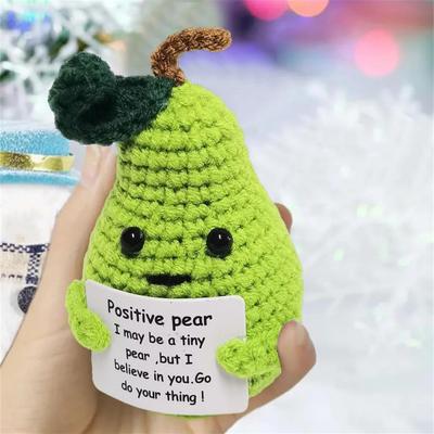 Obstwolle-Strickspielzeug, Dekoration, bezauberndes Aussehen, lebendige Farben, Ermutigung, emotionale Unterstützung, lustige Mini-Häkelpuppe, Sexkleidung für Erwachsene