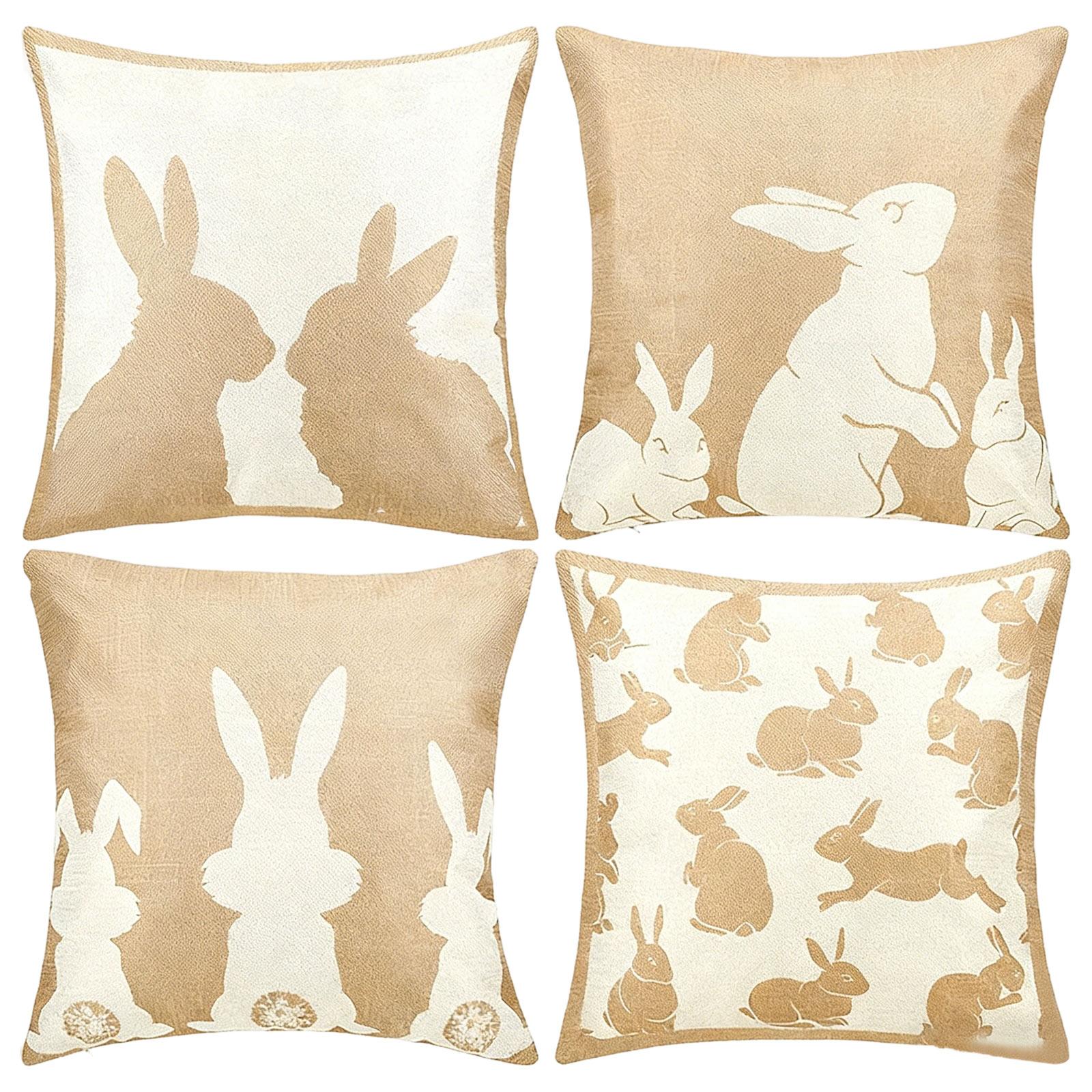 

Easter Bunny Pillowcase Decoration, Easter Festive Atmosphere, Home Throw Pillowcase One Size