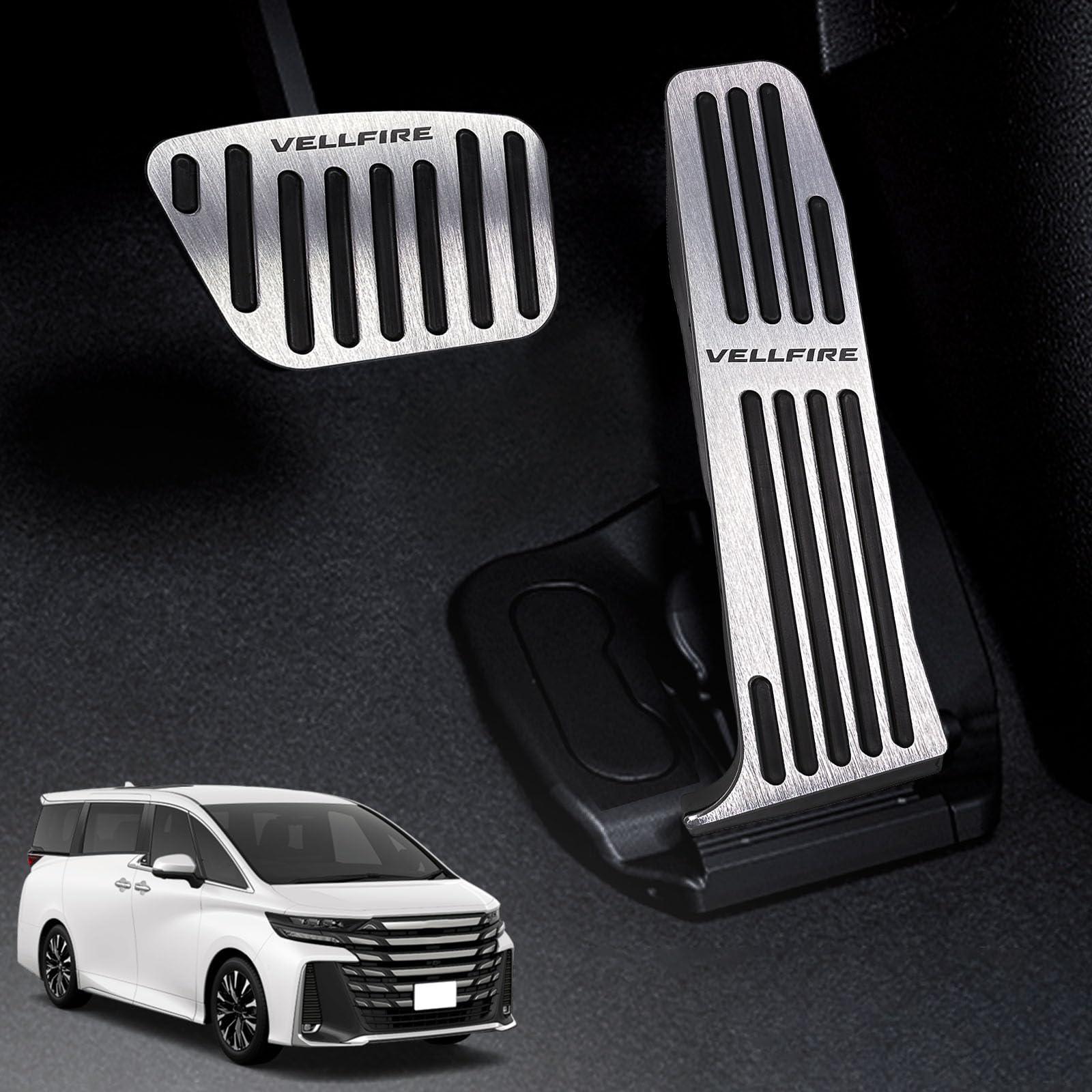 

Накладки на педали из алюминиевого сплава HUDIY для педалей тормоза и газа для Vellfire 40 серии 2023 года. Настраиваемый интерьер. Легко царапаются и пачкаются.