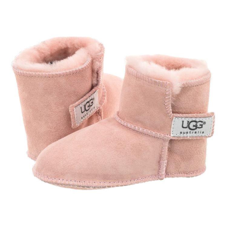 UGG Leather Logo Low Top Kids Boots Pink Kids boots 5202-BPNK
