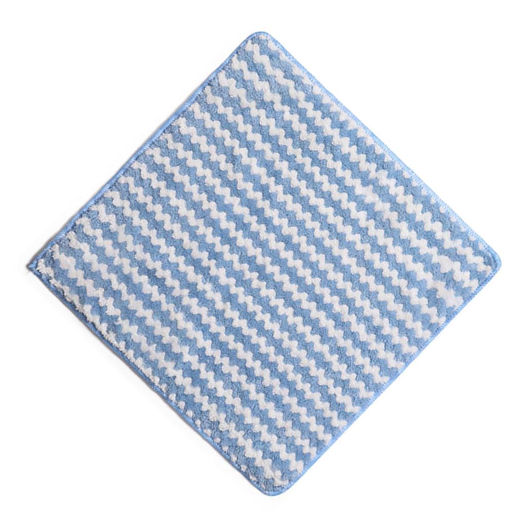Dish Cleaning Cloth Weave Thickened Polyester Absorbent Soft Versatile Dish Towel for Kitchen Table