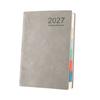 Office Supplies for Planning 2027 A5 Daily Planner, Imitation Leather 320 Page Schedule Notebook with Professional Time Management Journal Ribbon