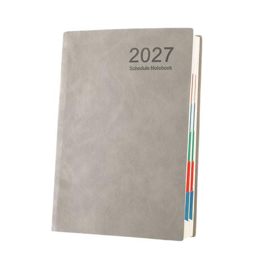 Office Supplies for Planning 2027 A5 Daily Planner, Imitation Leather 320 Page Schedule Notebook with Professional Time Management Journal Ribbon