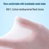 Langsha Men's 7A Anti-odor Breathable Cotton Mesh Mid-Calf Socks