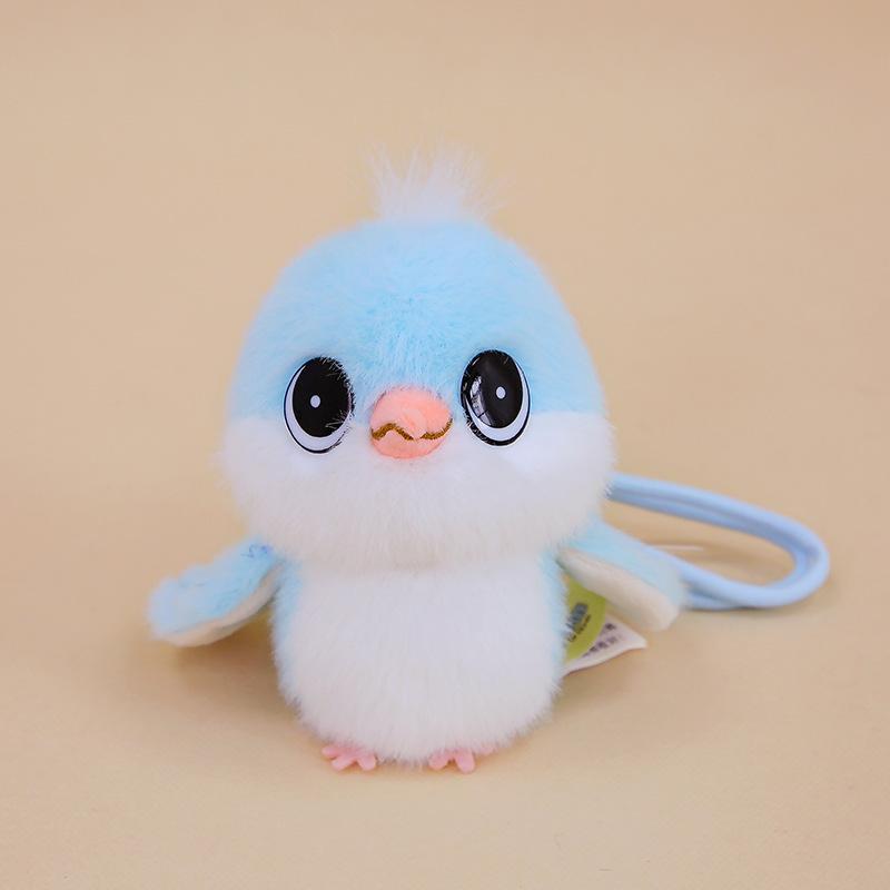 Simulation Meise Plüschtier Anhänger Schlüsselanhänger Puppe Aktivitätsgeschenk Vogelpuppe Rucksackanhänger
