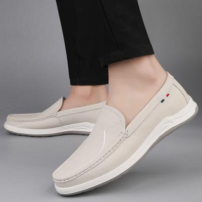 Luxury Brand Top Layer Cowhide Casual Leather Shoes High-quality Non Slip Sole Comfort Walking Shoes Business Leather Mens Shoes