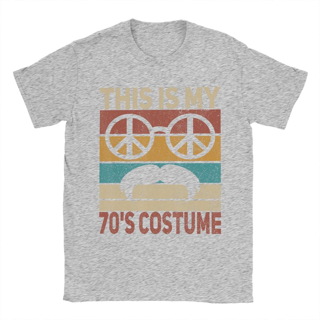 This is My 70s Costume 70 Styles Unisex 70's Disco 1970s T-Shirt Summer  Fashion T Shirts Unisex Tees Short Sleeve Vintage Tshirt