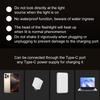 Type-C male adapter LED Camping Flashlight Portable Pocket Flashlight Lasting Outdoor Hiking Lighting Device Waterproof Torch