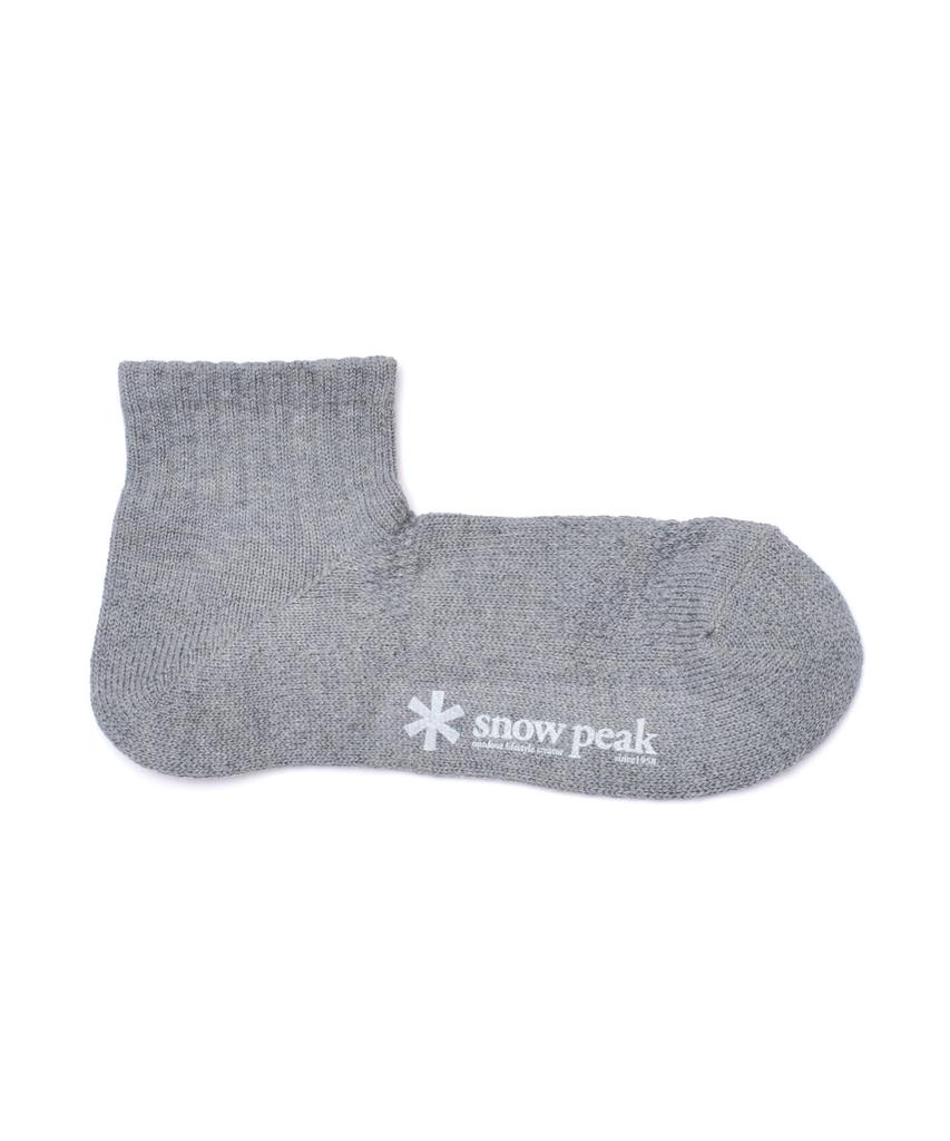 Snow Peak Everyday Use Sox Socks M SO-26SU002 (Men's & Women's) M.GREY