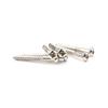 6Pcs Metal Electric Guitar Accessories Screws Round Head Bridge Tail Screws Electric Guitar Bass Lock Mounting Screws